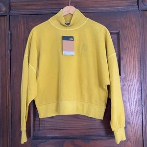 NWT- Garment Dye Sweatshirt-The North Face Mock Neck Sweatshirt